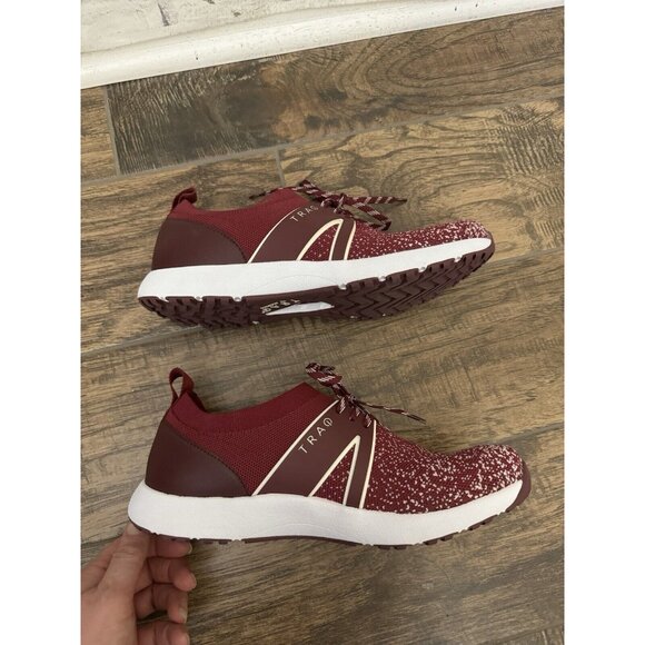 Traq By Alegria Qool Vino Multi Comfort Shoe Sneaker Size 39 / US 9 Red - Picture 9 of 10